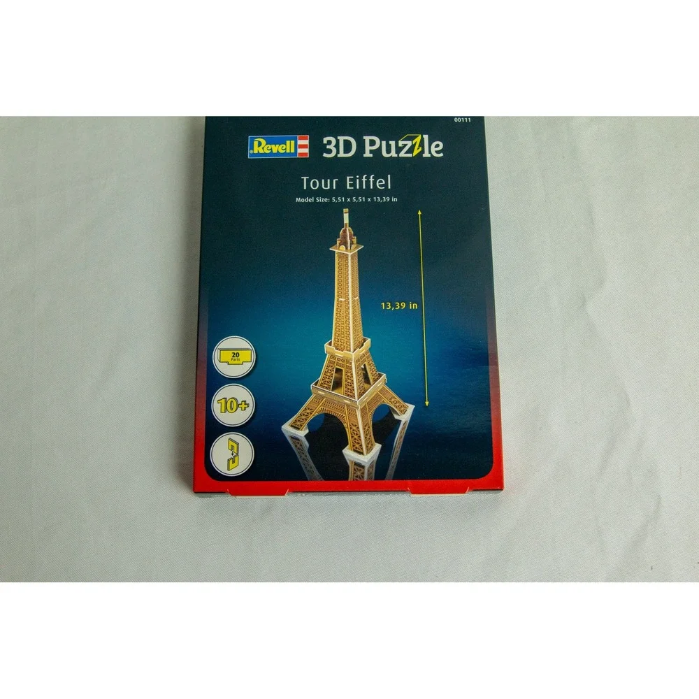 Revell 3D Puzzle Tour Eiffel Model Kit 00111 Eiffel Tower 20 Pieces 13.39in Tall